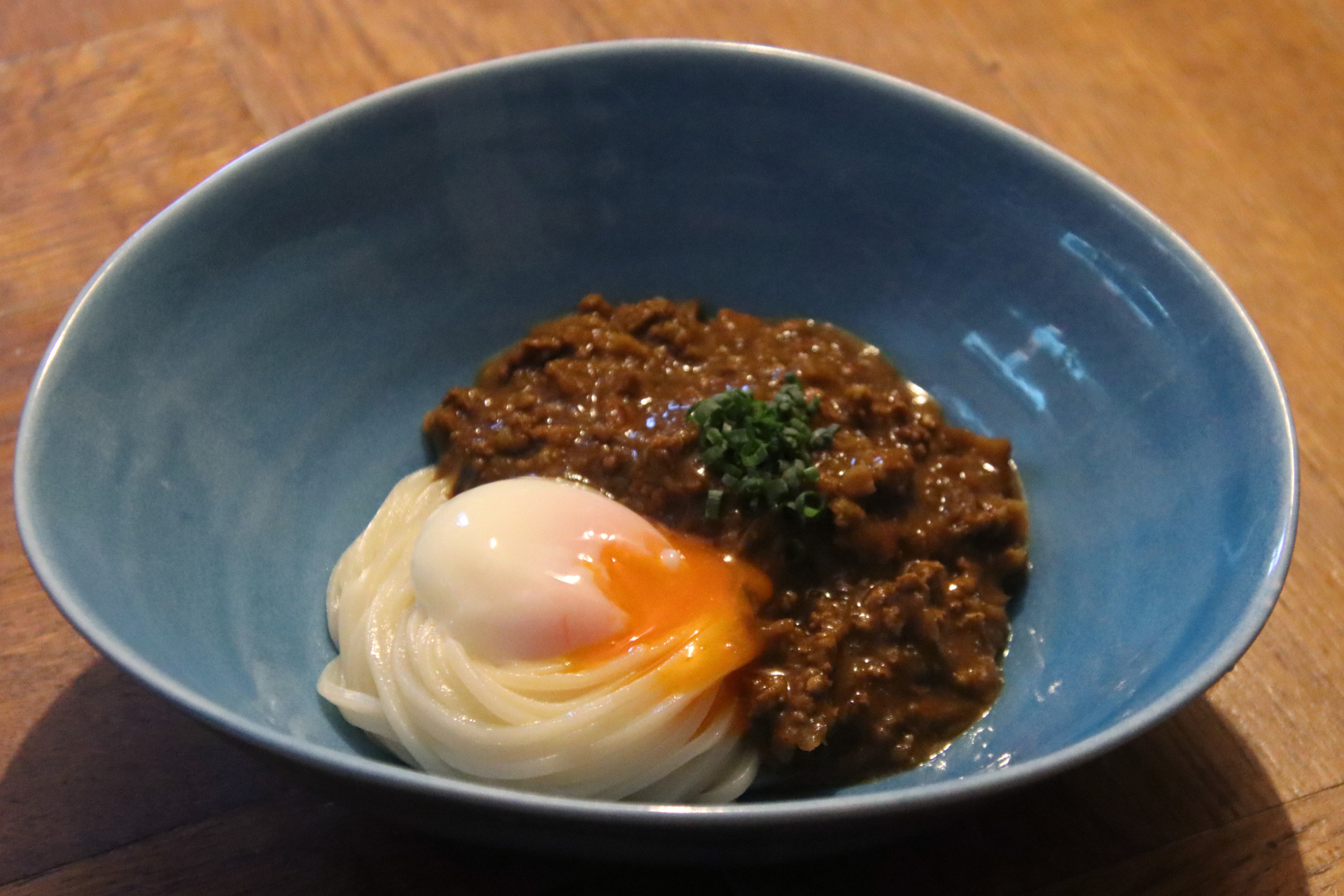 しゃきしゃきキーマカレー冷やしうどん